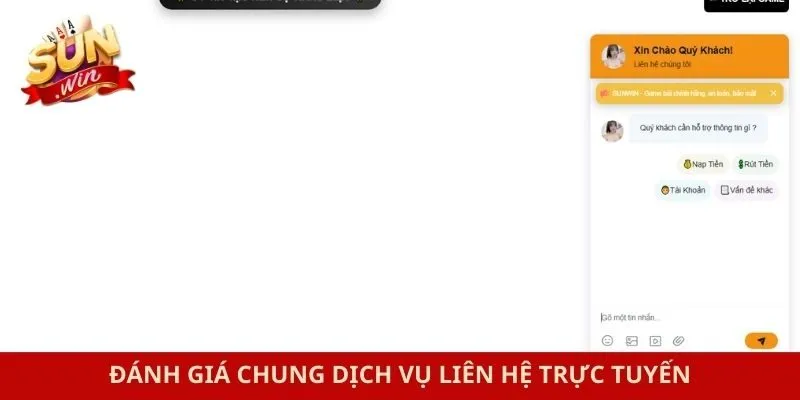 Đánh giá chung dịch vụ liên hệ trực tuyến